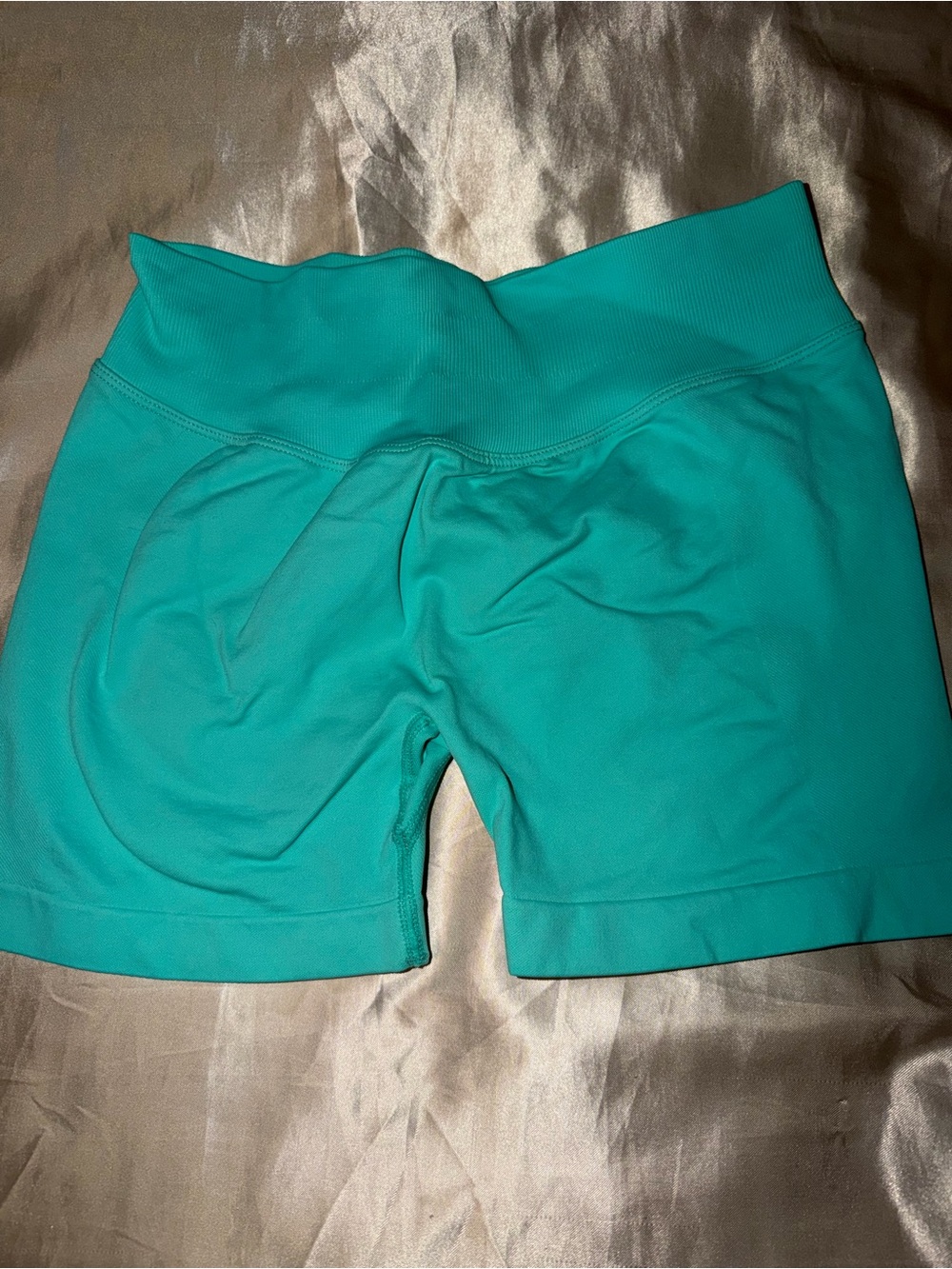 Women’s High-Waist Teal Active Shorts